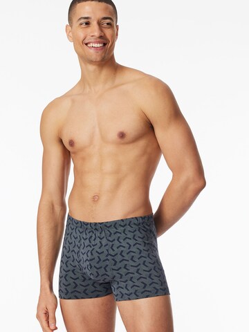 SCHIESSER - Calzoncillo boxer ' 95/5 Essentials ' en azul: frente