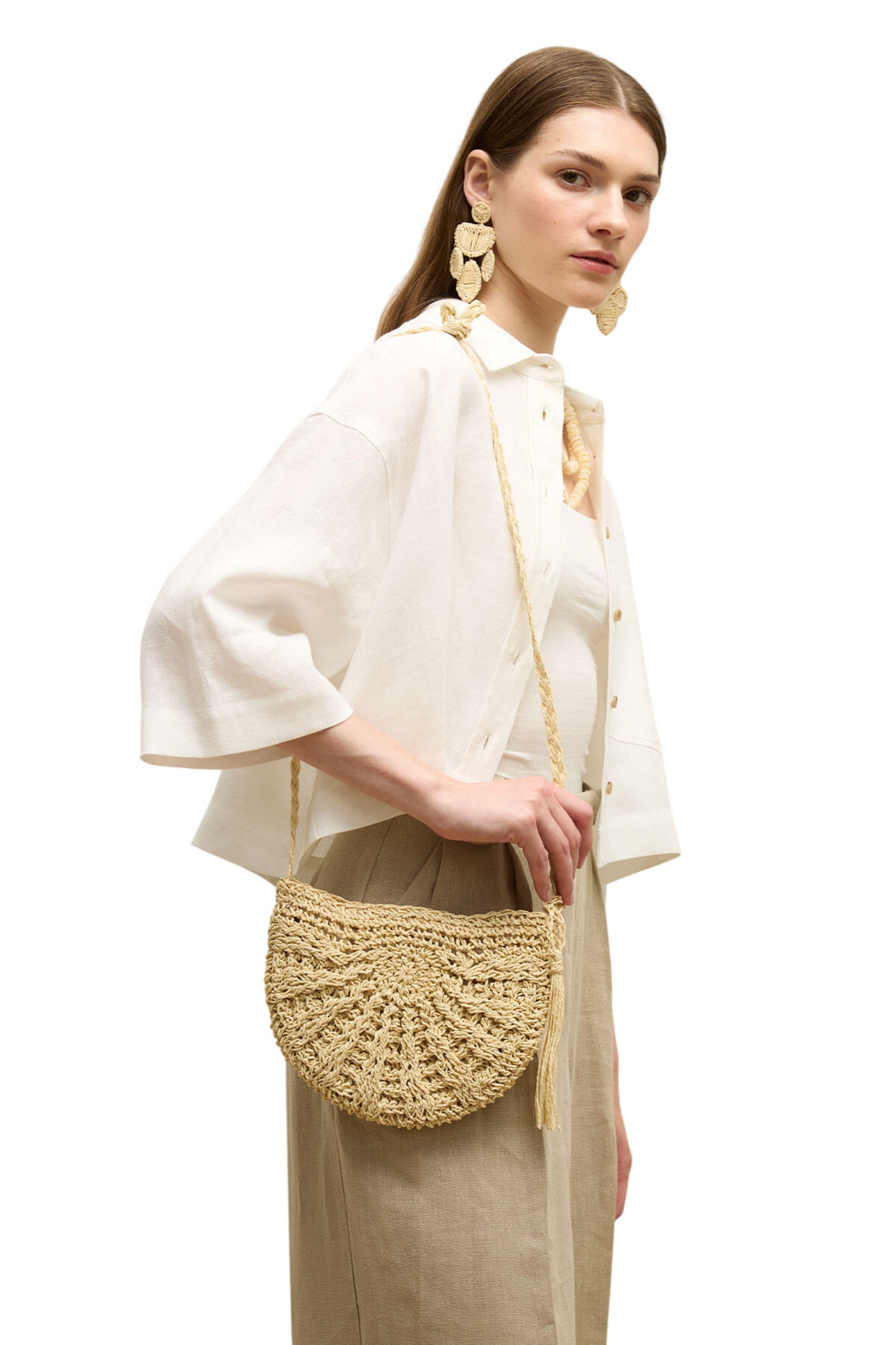 MANUKA Crossbody Bag in Beige