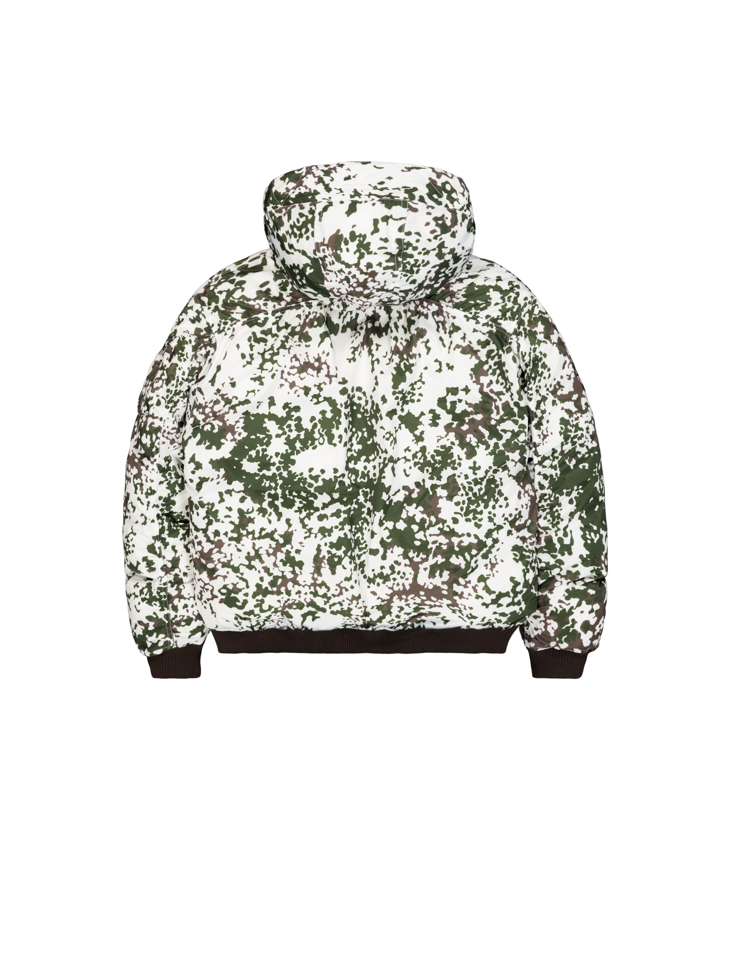 ALPHA INDUSTRIES Winter Jacket 'MA-1' in White: back