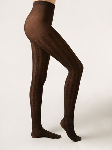 CALZEDONIA Strumpfhose in Braun: Vorderseite