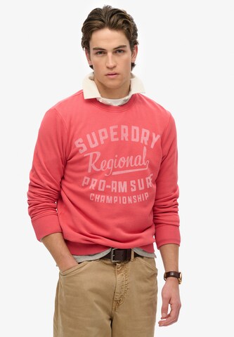Superdry Sweatshirt in Oranje: voorkant