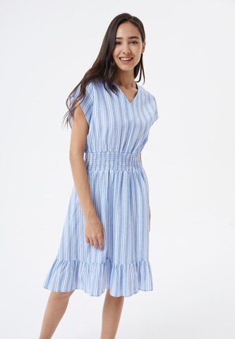 AIKI KEYLOOK Summer dress 'Slowmo' in Blue: front