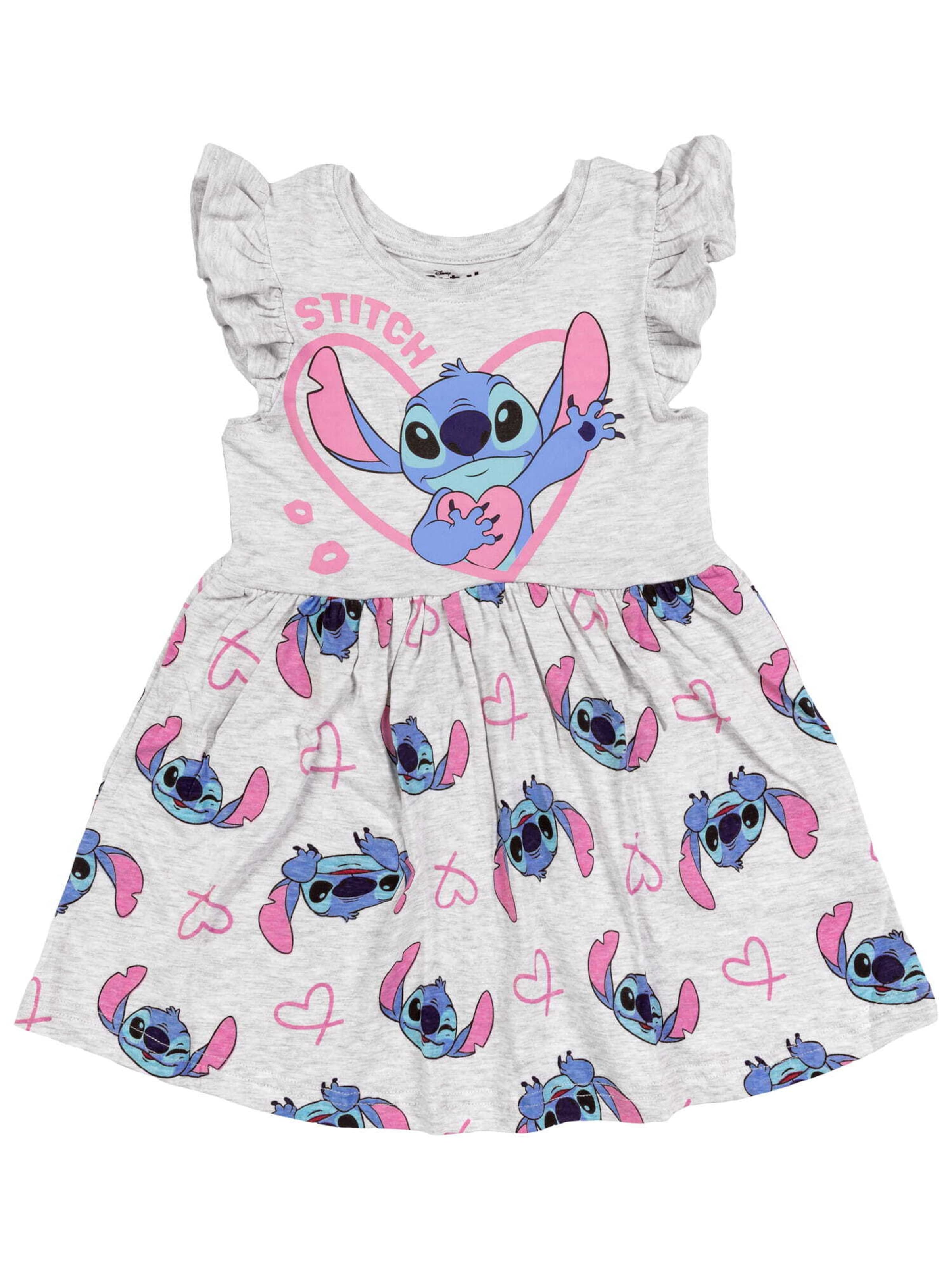 DISNEY Kleid 'Lilo & Stitch' in Grau: Vorderseite