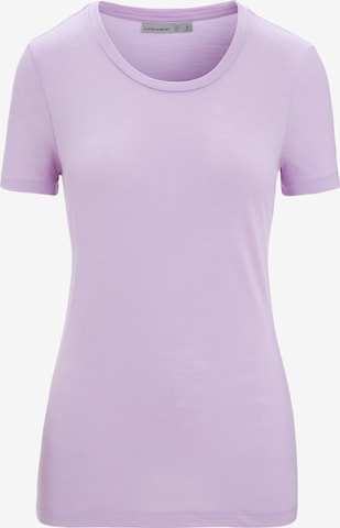 purpurinė ICEBREAKER Sportiniai marškinėliai: priekis