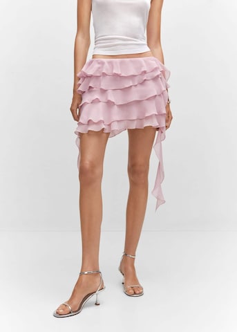 MANGO Skirt 'Nube' in Pink: front