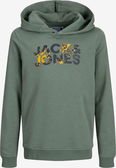Jack & Jones Junior Sweatshirt 'JJSTYD' in Yellow / Dark green / Black, Item view