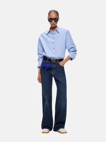 PINKO Wide leg Jeans 'PINKO WANDA WIDE LEG BLUE DENIM MEDIUM WASH PANTALONE' in Blue