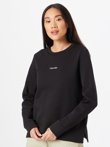 Calvin Klein Sweatshirt in Zwart: voorkant