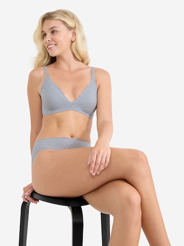 SLOGGI Push-up BH ' Blue ZERO Feel Bliss THE UP ' in Grijs