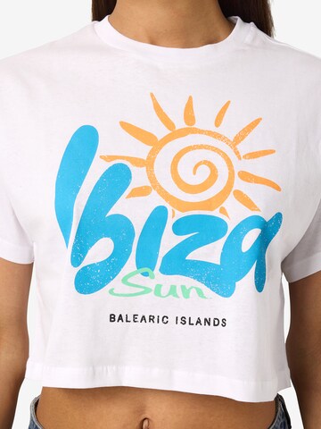 T-shirt 'NMALENA IBIZA' Noisy may en blanc