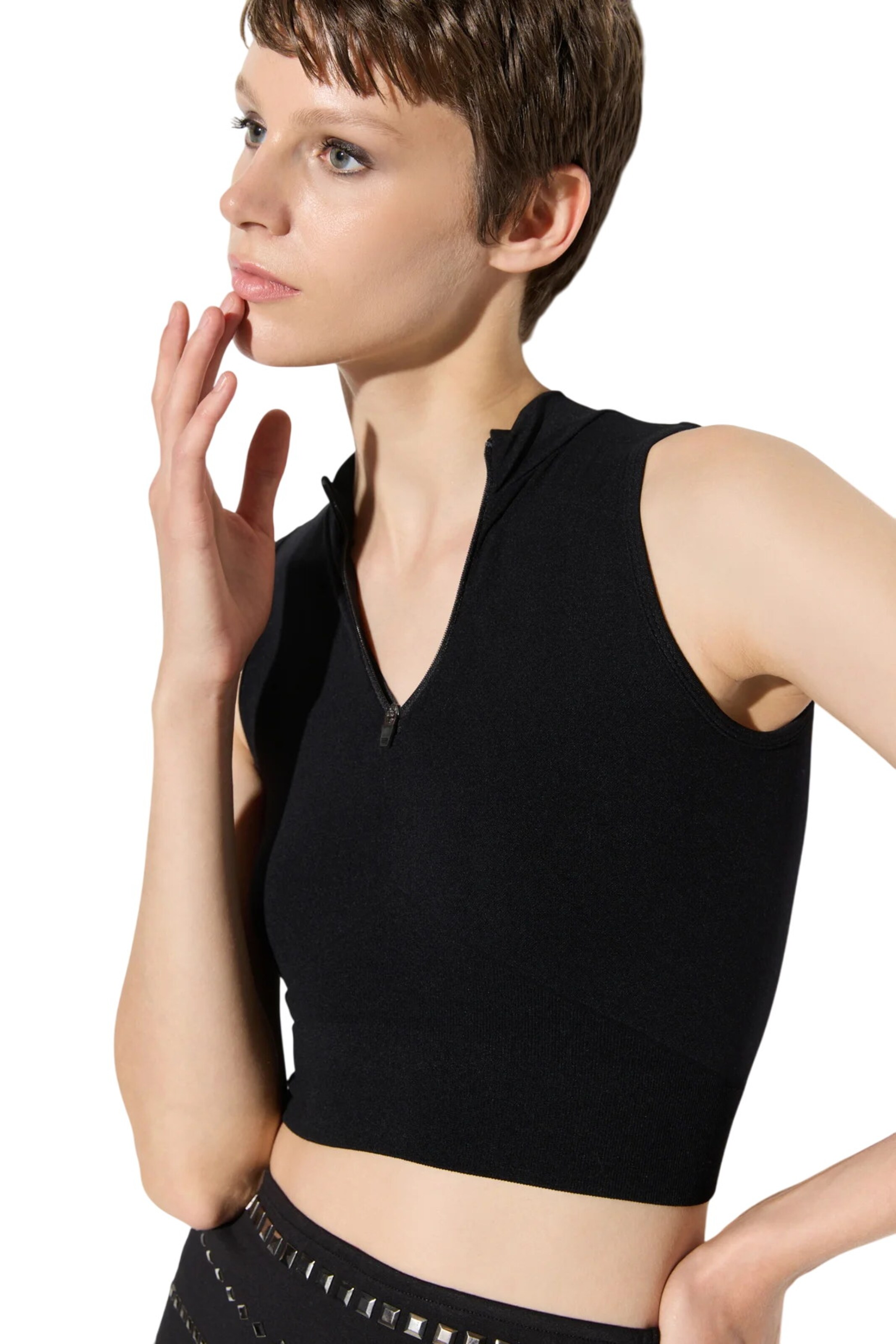 No Matter What Top in Black