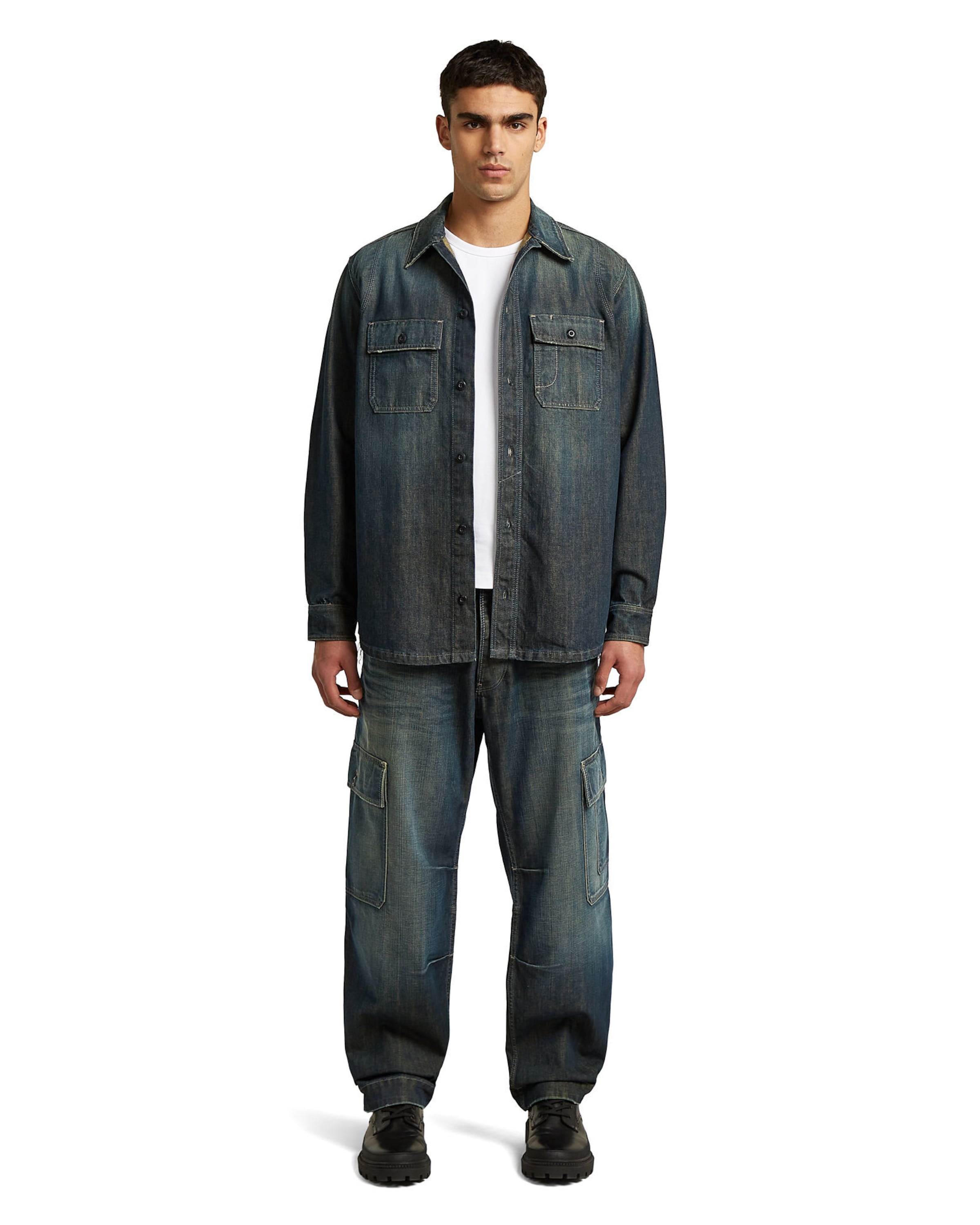 G-STAR Loosefit Jeans-Cargo pant ' ' in Blau: Vorderseite
