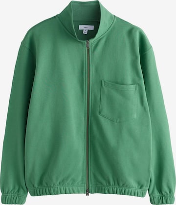 Next Sweatjacke in Grün: Vorderseite