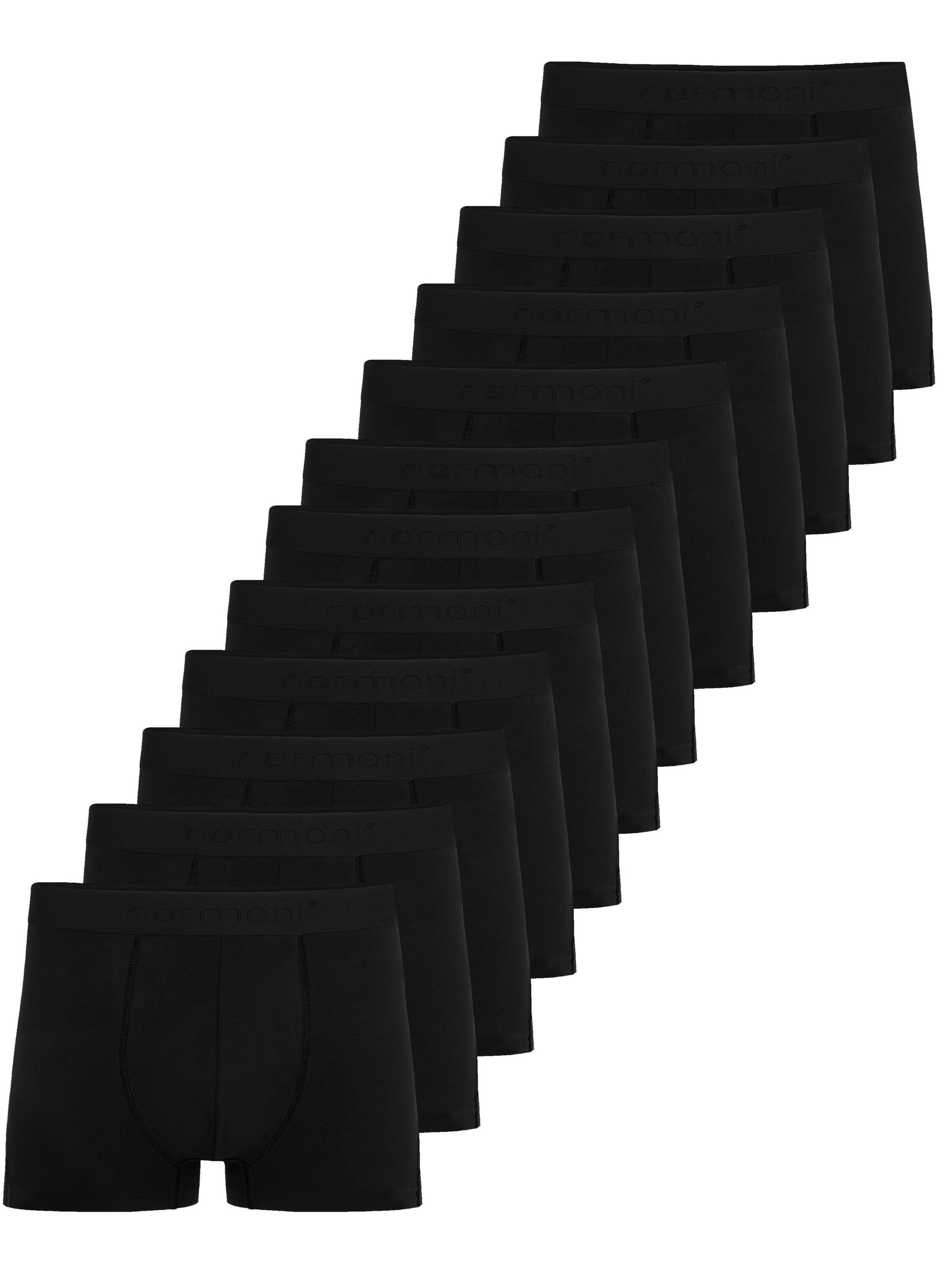 Boxers normani en noir : devant