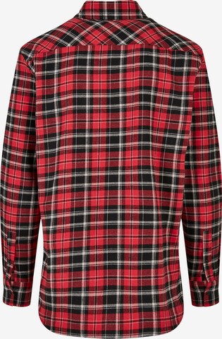 Coupe regular Chemise 'Roots' Urban Classics en rouge