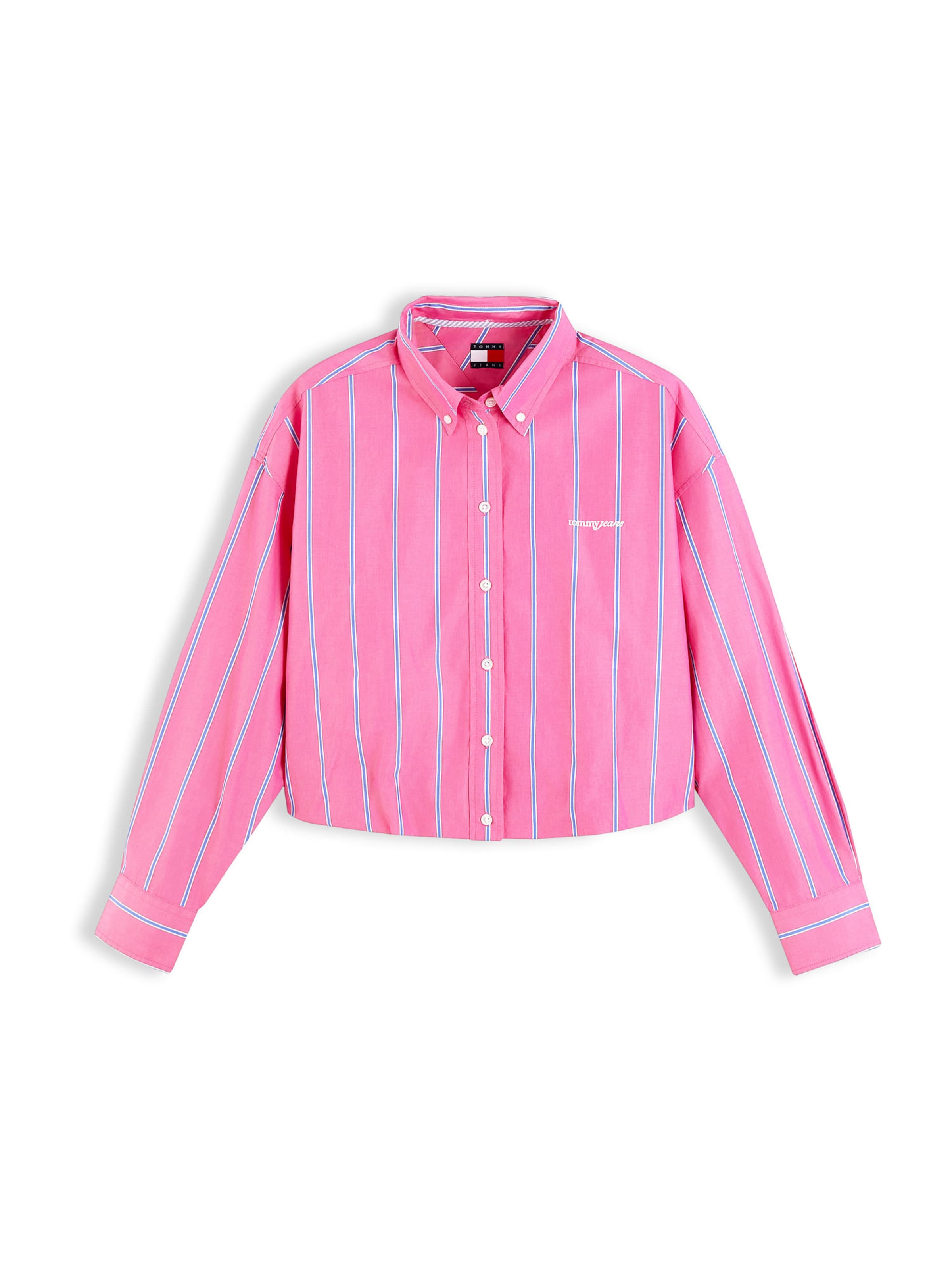 Tommy Jeans Bluse i pink: forside