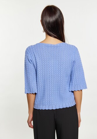 Usha Knit Cardigan in Blue