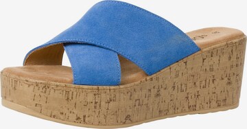 s.Oliver Mules in Blue: front