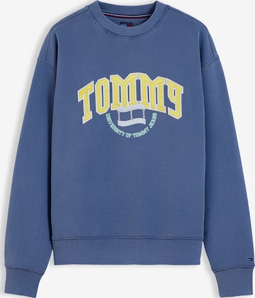 Tommy Jeans Суичър 'Varsity Crest' в синьо: отпред