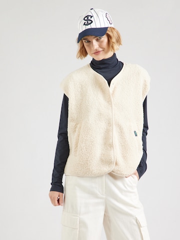 Gilet 'PCKATTY' PIECES en beige : devant