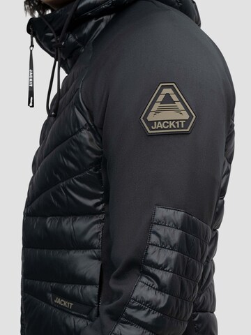 Giacca per outdoor ' Titan Hybrid Hood ' di JACK1T in nero