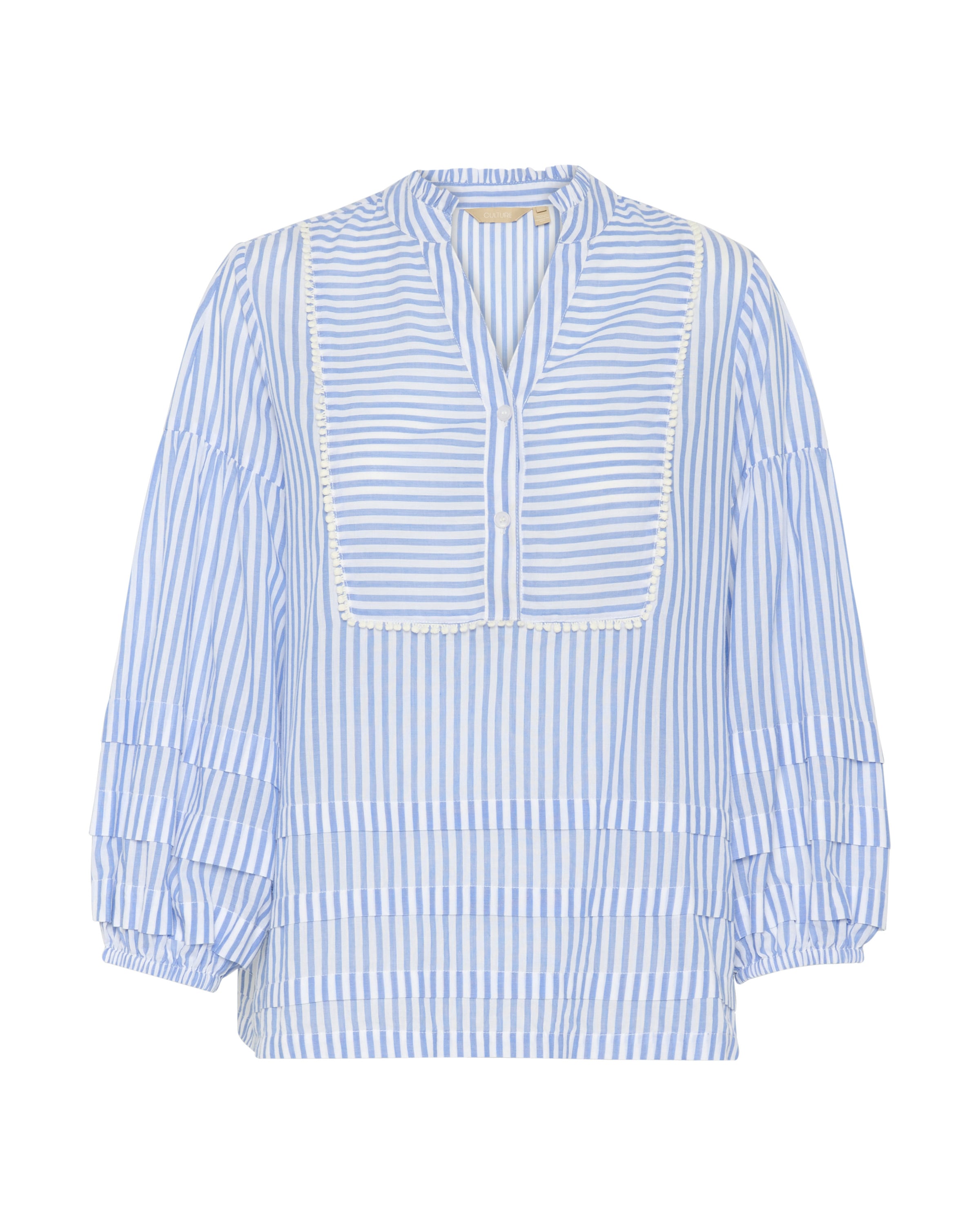 CULTURE Bluse 'CUJax' in hellblau / weiß, Produktansicht