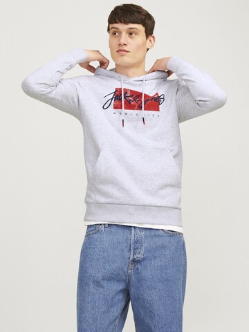 Felpa 'JJTiley' di JACK & JONES in grigio: frontale