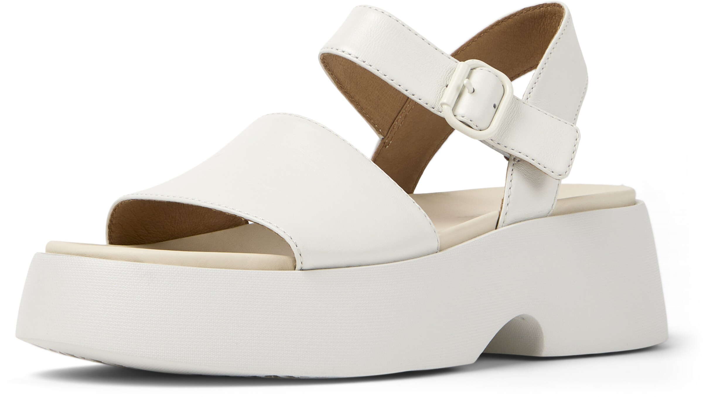 CAMPER Sandalen ' Tasha ' in Weiß: Vorderseite