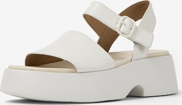 CAMPER Sandalen met riem ' Tasha ' in Wit: voorkant