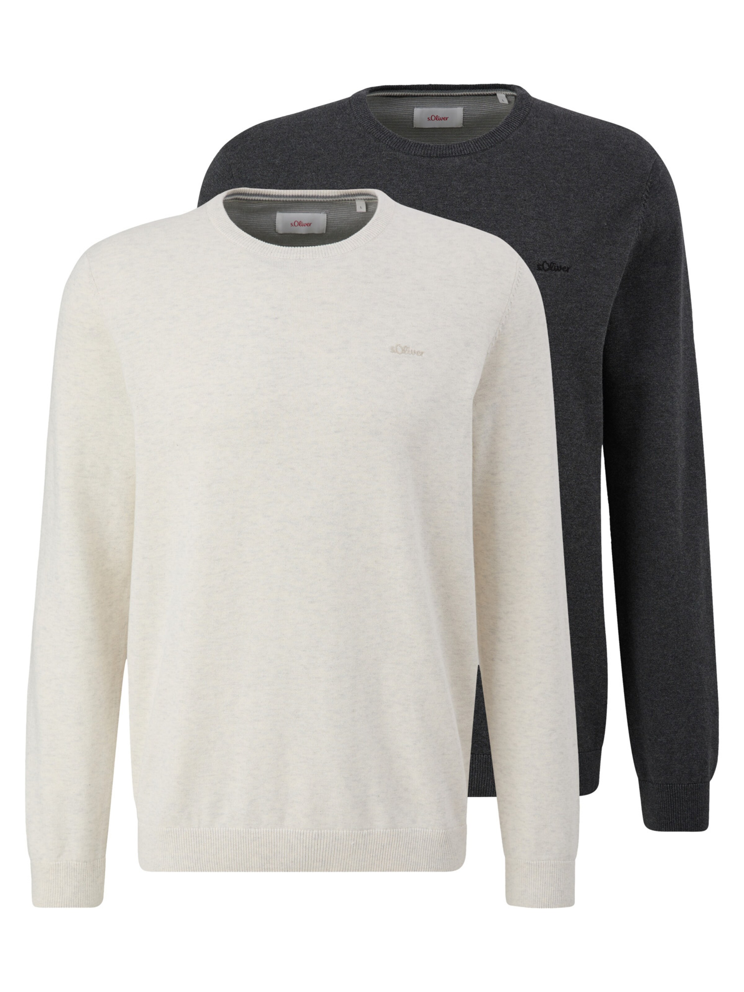 s.Oliver Sweater 'Basic' in Grey: front