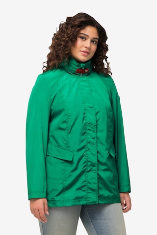 Ulla Popken Between-Season Jacket in Green: front