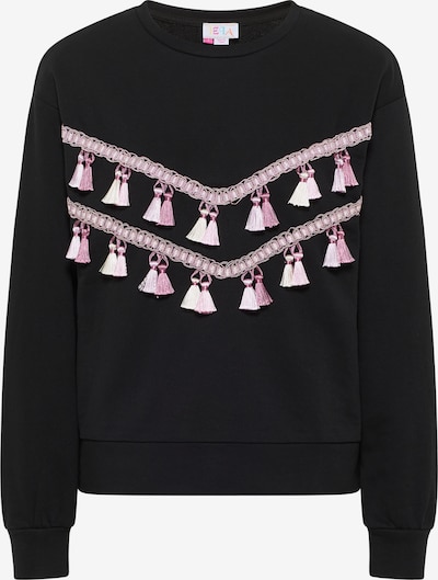 IZIA Sweater majica u lila / crna / prljavo bijela, Pregled proizvoda