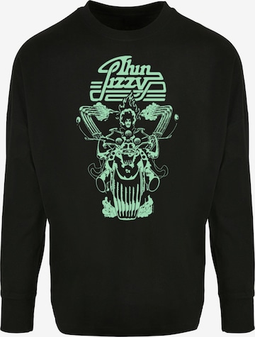 Merchcode Shirt 'Thin Lizzy - Rocker Flames' in Black: front