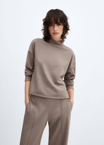 Sweat-shirt 'Bruni' MANGO en marron : devant