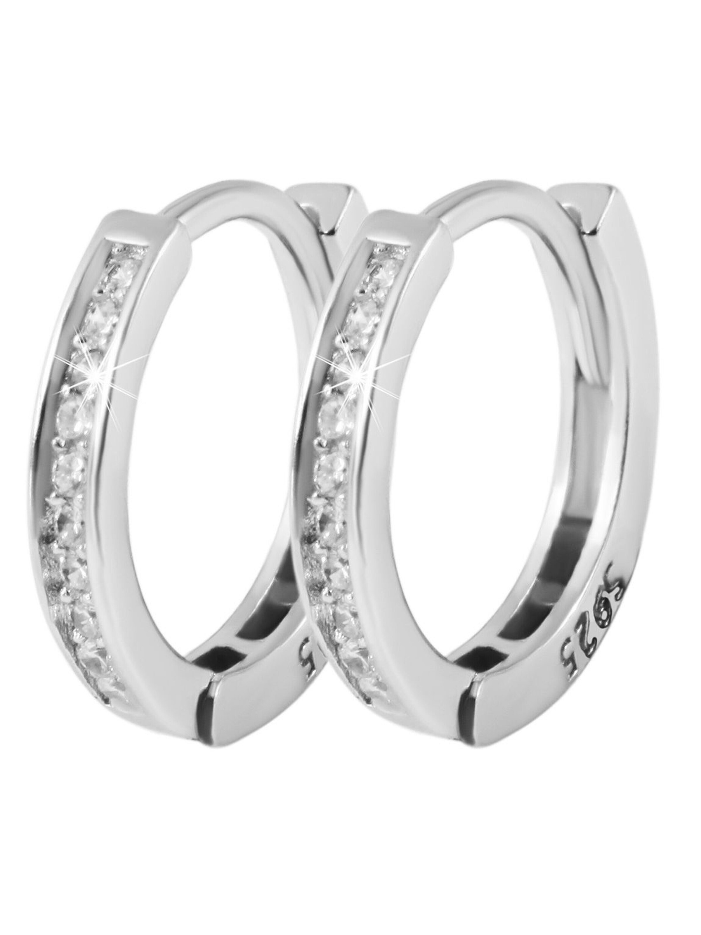 Akzent Earrings 'Sole, 925 Sterlingsilber, langlebig' in Silver: front