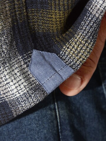 Jan Vanderstorm Comfort fit Overhemd 'Olafgard' in Blauw