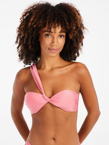 PROTEST Bandeau Bikini 'PRTBlum' in Pink