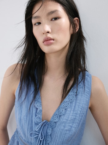 MANGO Blúz 'ELENA' - kék