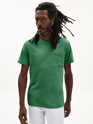 ARMEDANGELS Shirt 'Bazaa Flame' in Green: front