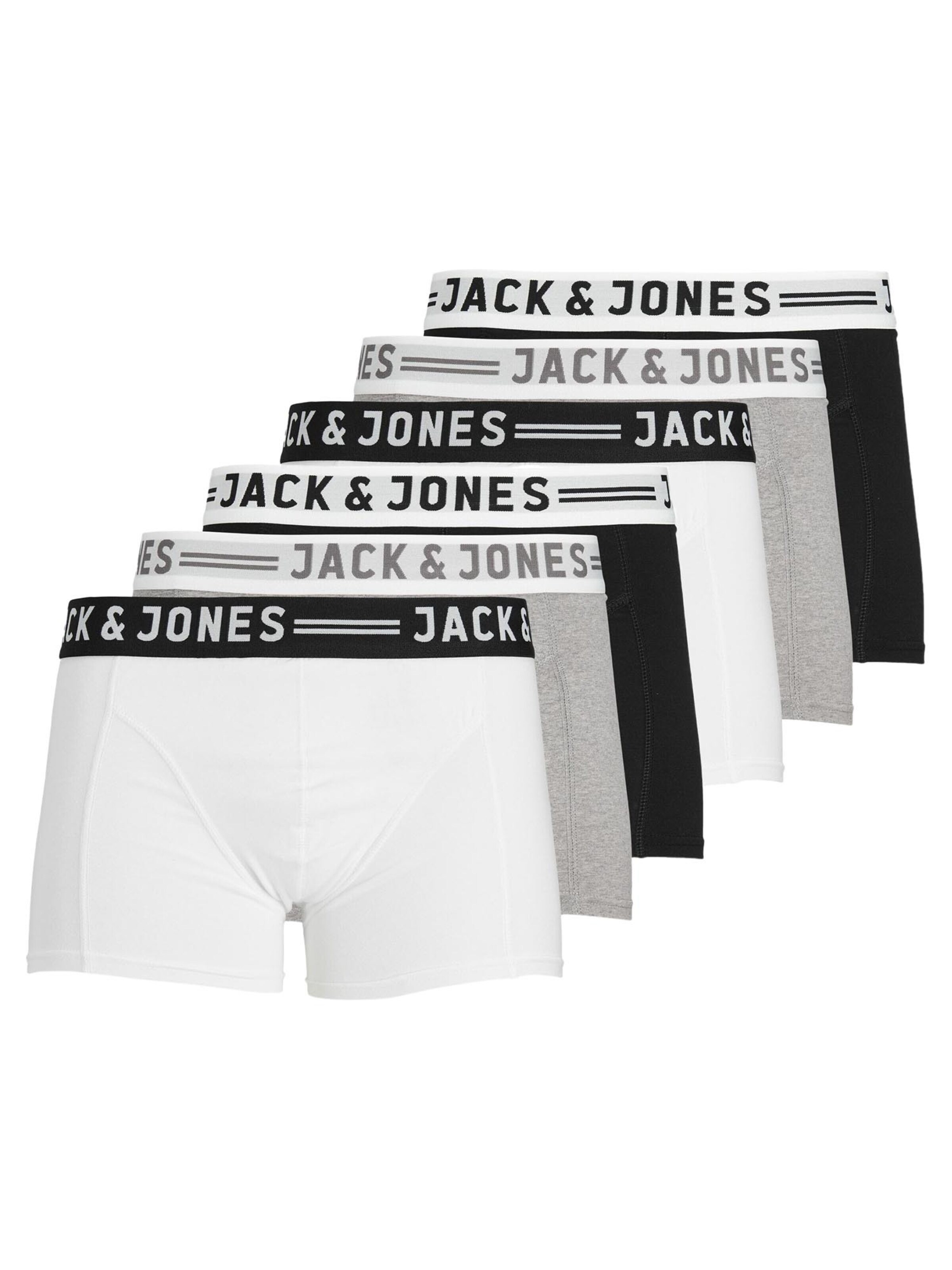 JACK & JONES Boxershorts 'Sense' in S in de kleur Grijs, Productweergave