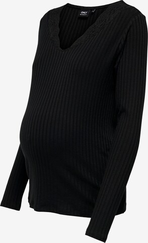 Only Maternity Shirt in Schwarz