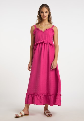 IZIA Summer Dress in Pink: front