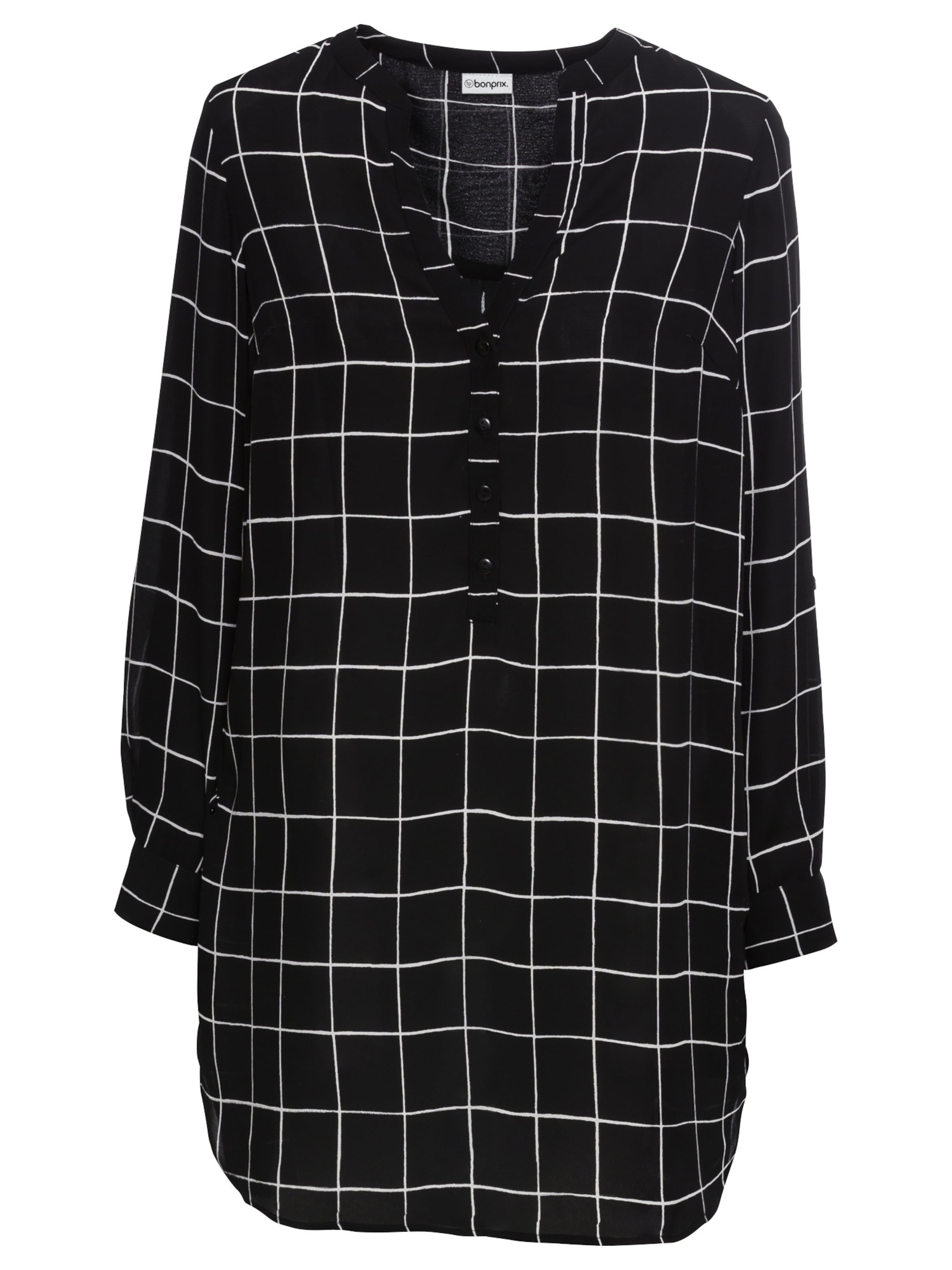 bonprix Blouse in Zwart: voorkant