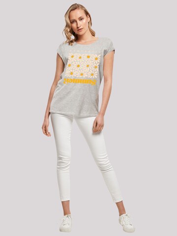 F4NT4STIC Shirt 'Summer Sunflower' in Grijs