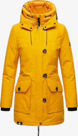 Parka invernale 'Freeze Storm' di NAVAHOO in giallo: frontale