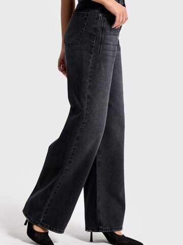 IT'S BASIC Wide leg Jeans 'Olea Wide High Rise Jeans' in Black