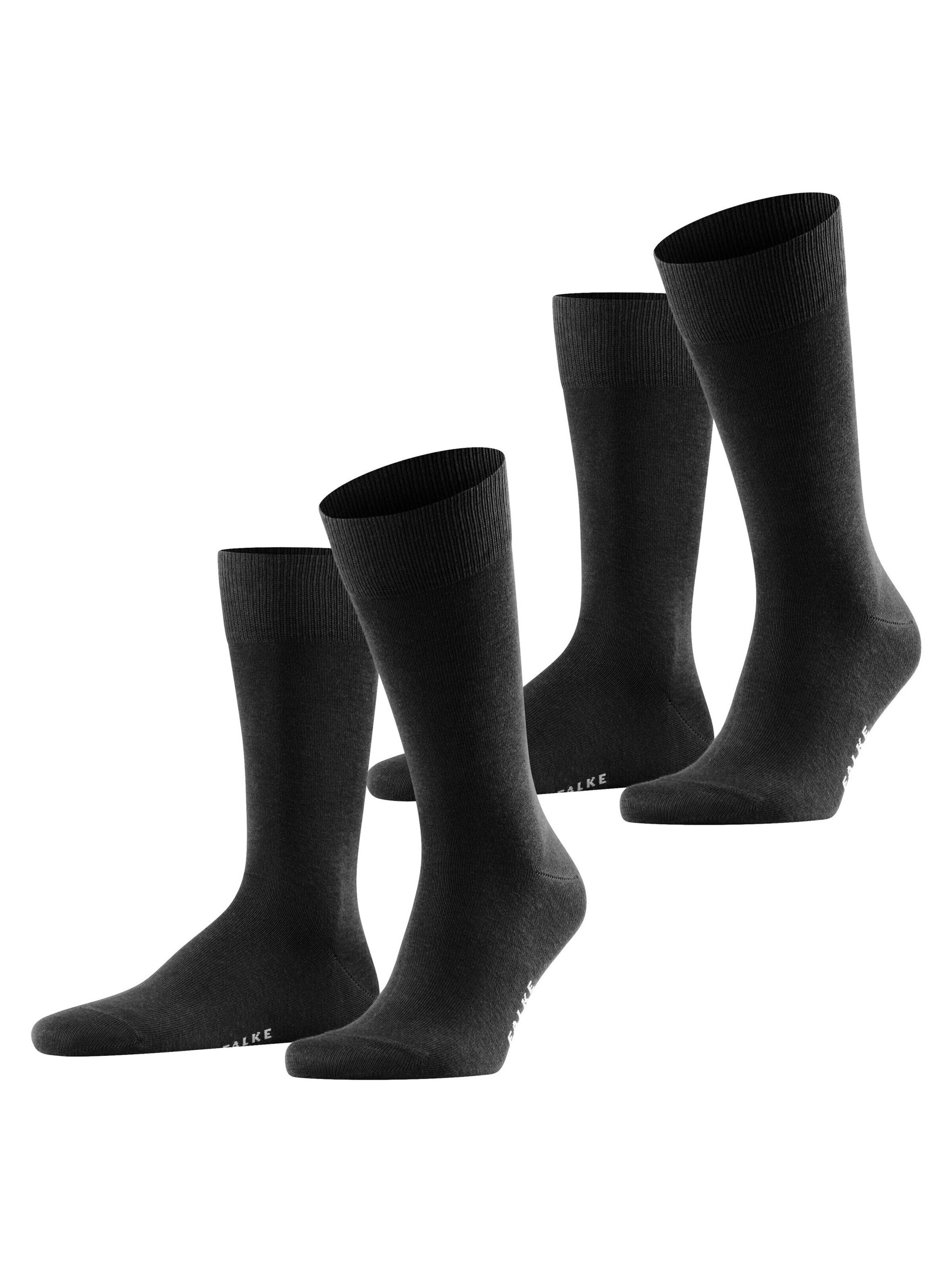 FALKE Socken 'Happy 2-Pack'‌‌‌‌‌‌‌‌‌‌ in Schwarz: Vorderseite