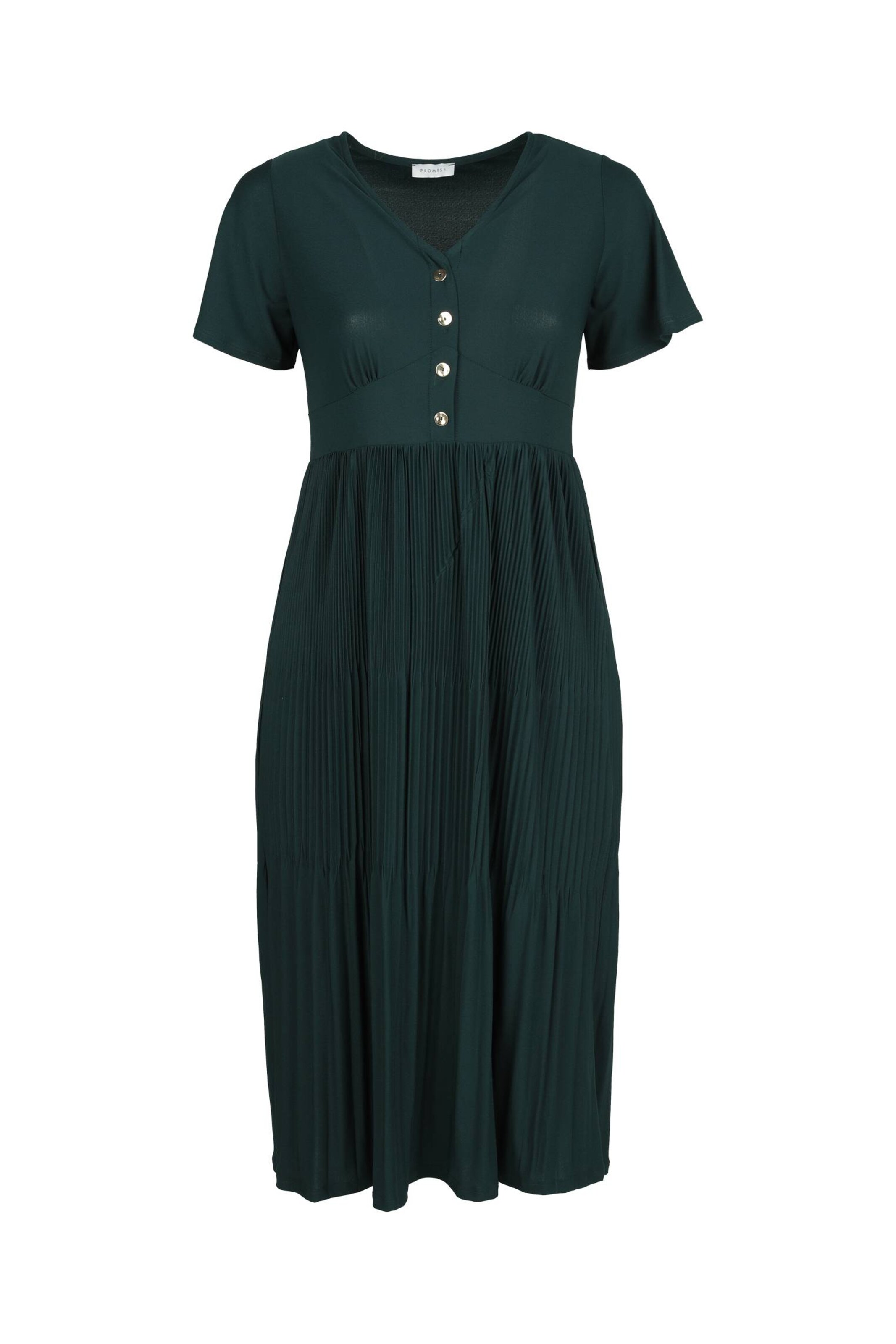 Frauen Große Größen Promiss Blusenkleid in Grün - PM43805 Frauen Große Größen Promiss Blusenkleid in Grün - PM43805