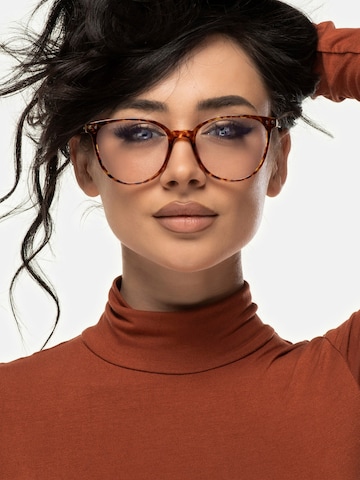 Smooder Glasses 'Yala Blue Light' in Brown: front