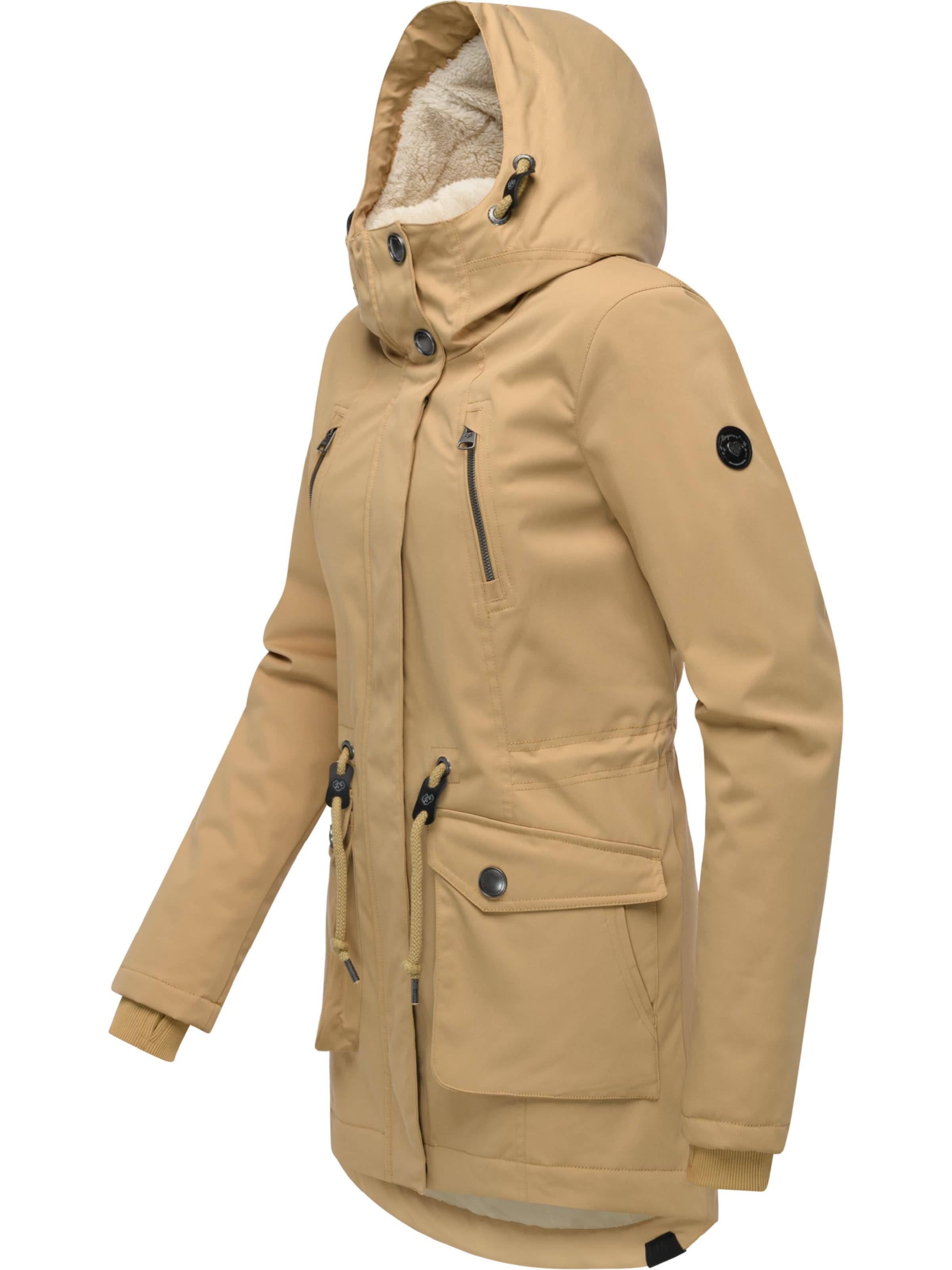 Ragwear Winter Jacket 'Ellsa' in Beige